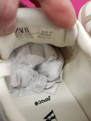 Zapatillas Zara marron y Blanco Hombre