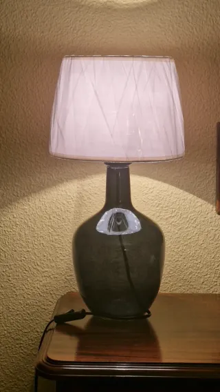 Lámpara Damajuana Vidrio Verde