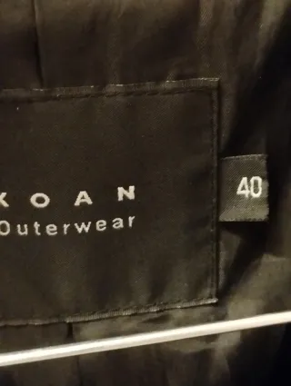 Cappotto mezza stagione KOAN nero