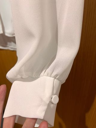 Blusa blanca Bimani Talla M no arruga nueva