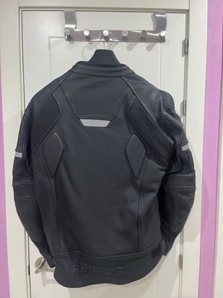 Chaqueta de moto RAINERS piel negra Talla L
