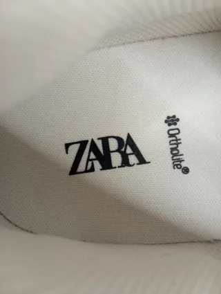 Zapatillas Zara Marrones y Blancas