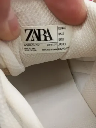 Zapatillas Zara Marrones y Blancas