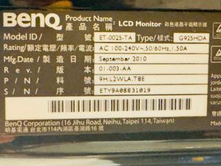 Monitor BenQ ET0025 Negro