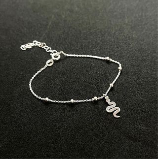 Pulsera Plata 925 con Colgante Serpiente