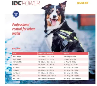 Arnés Julius-K9 IDC Power Mini/S Negro-Gris