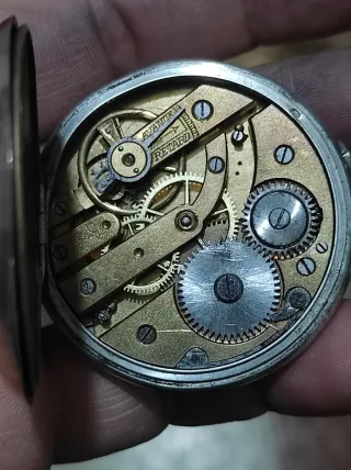 Reloj Bolsillo Plata Antiguo 47mm