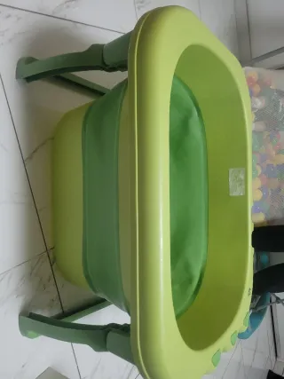 Bañera bebé plegable verde