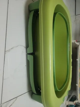 Bañera bebé plegable verde