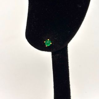 Pendientes Oro 18kt con gema verde