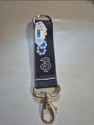 Portachiavi con moschettone e design poker