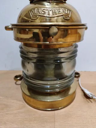 Farol náutico latón Sterns.MASTHEAD