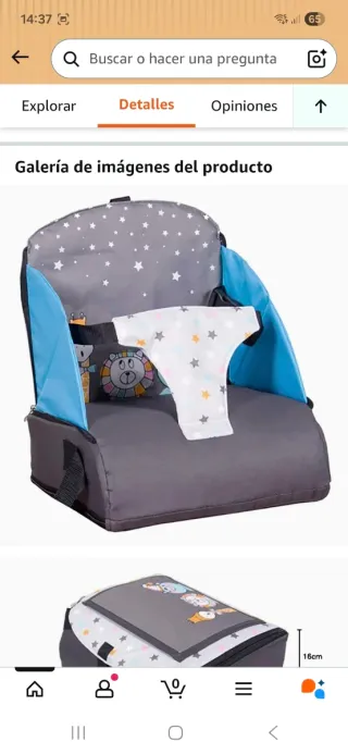 Trona de viaje para bebé