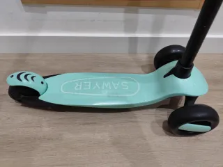 Patinete Sawyer 3 ruedas verde menta