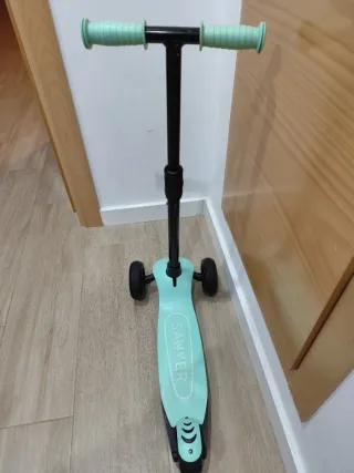 Patinete Sawyer 3 ruedas verde menta