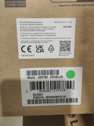 LG XBOOM XO2TBE Altavoz Portátil Beige