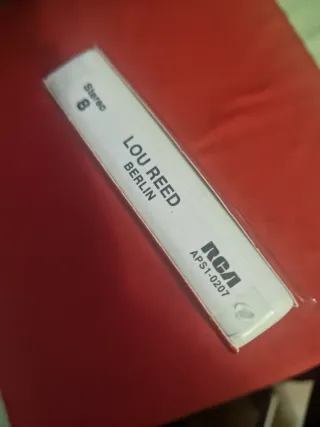 Lou Reed Berlín Stereo 8 Cartucho RCA