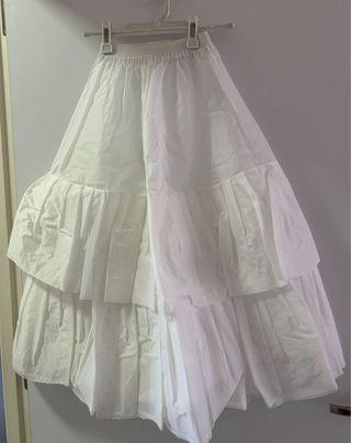 Can can blanco niña talla única,