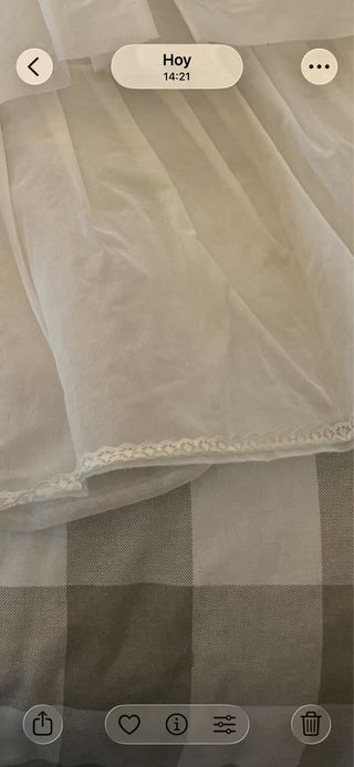 Can can blanco niña talla única,