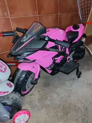 Moto Eléctrica Infantil Rosa