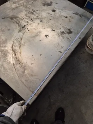 Mesa - altillo de aluminio