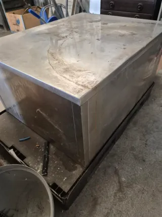 Mesa - altillo de aluminio