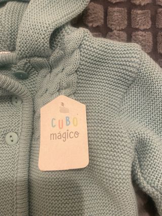 Chaqueta punto verde 24 meses