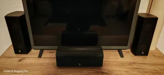 Amplificador 5.1 Yamaha RX-V365 Negro y altavoces