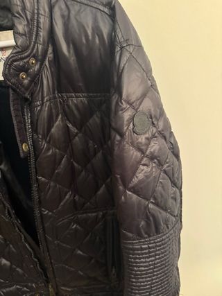 Cazadora Moncler Negra Hombre