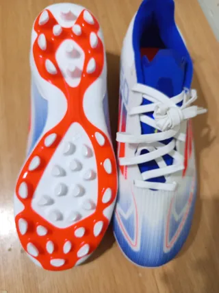 Adidas F50 Botas Fútbol Azul/Blanco
