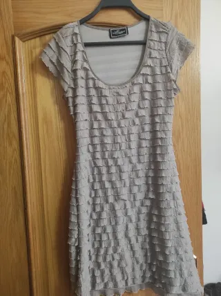 Vestido con volantes de fiesta Talla S