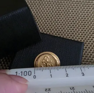 Botones metálicos náuticos franceses - 5 unidades