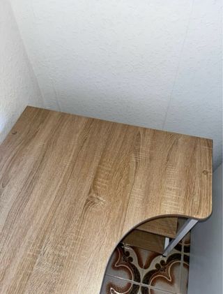 Mesa escritorio madera esquinero L