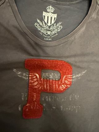 Polo Ralph Lauren Camiseta Gris Vintage