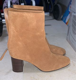 Botín de piel Mango marrón