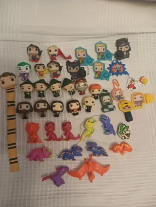 Lote Figuras Kinder Joy Harry Potter, Jurassic, DC