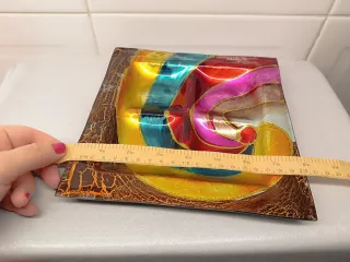 Bandeja Mallorca Vidro 20cm Nova