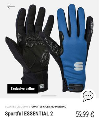 Guantes Sportful Gore-Tex Talla S Ciclismo