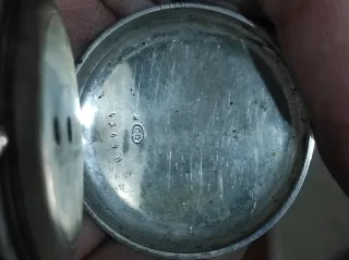 Reloj de bolsillo plata antiguo 47mm