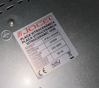 Vitrocerámica JOCEL  Tengo 2 unidades