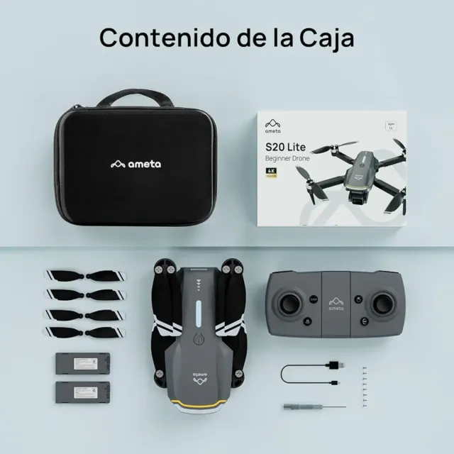 Ameta s20 Lite Drone con Camara 4K