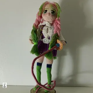 Mitsuri kanroji de Kimetsu no Yaiba, hecha a mano