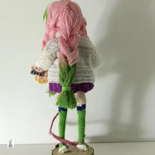 Mitsuri kanroji de Kimetsu no Yaiba, hecha a mano