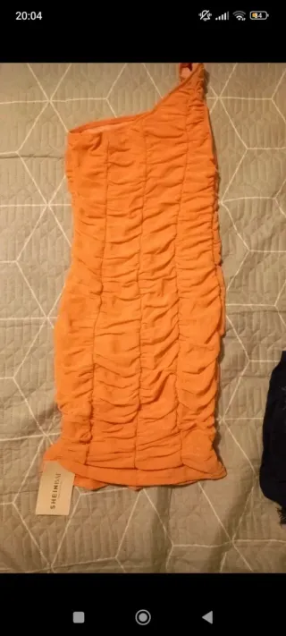 Vestido corto naranja