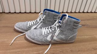 Zapatillas Hummel Stadil High Grises y Azules
