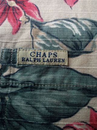 Camisa Chaps Ralph Lauren Floral 100% Algodón
