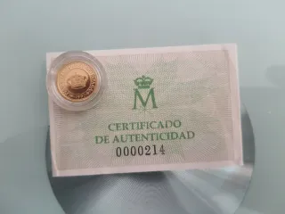 4 Monedas Oro 24k Certificado Autenticidad
