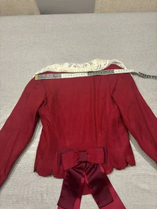 Corpiño Fallera Rojo Talla 10-12 Años