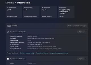 PC Gaming i3-8100 | 1050Ti | 16GB RAM | SSD+HDD