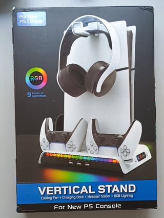 Soporte Vertical FASTSNAIL PS5 con RGB